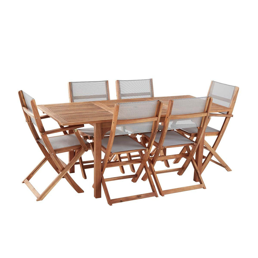 HANOÏ - Salón de exterior de acacia para 6 pers.