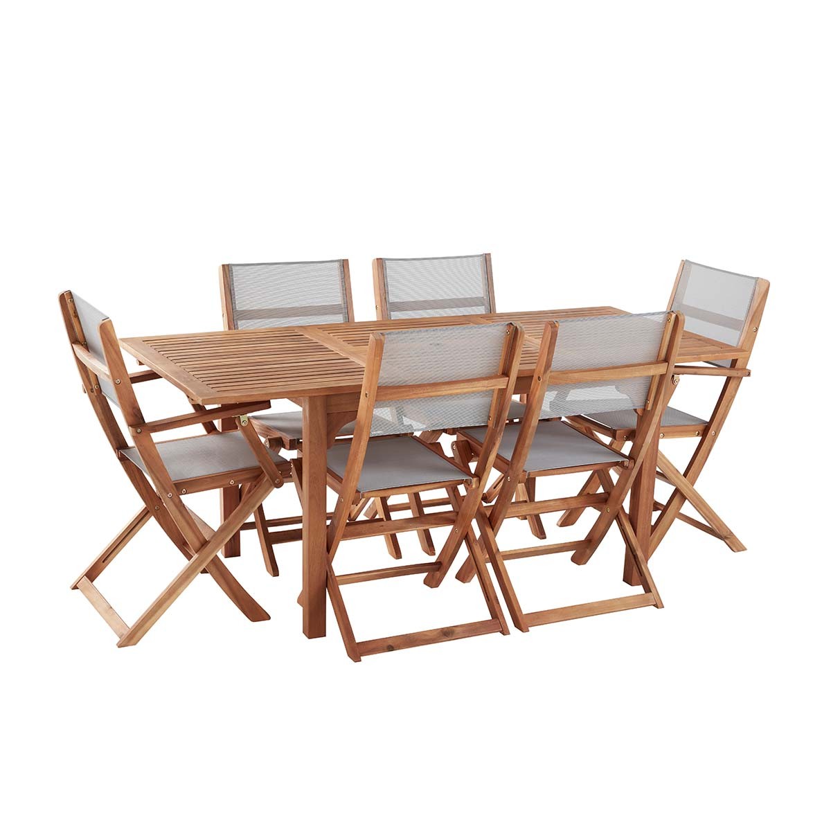 HANOÏ - Salón de exterior de acacia para 6 pers.