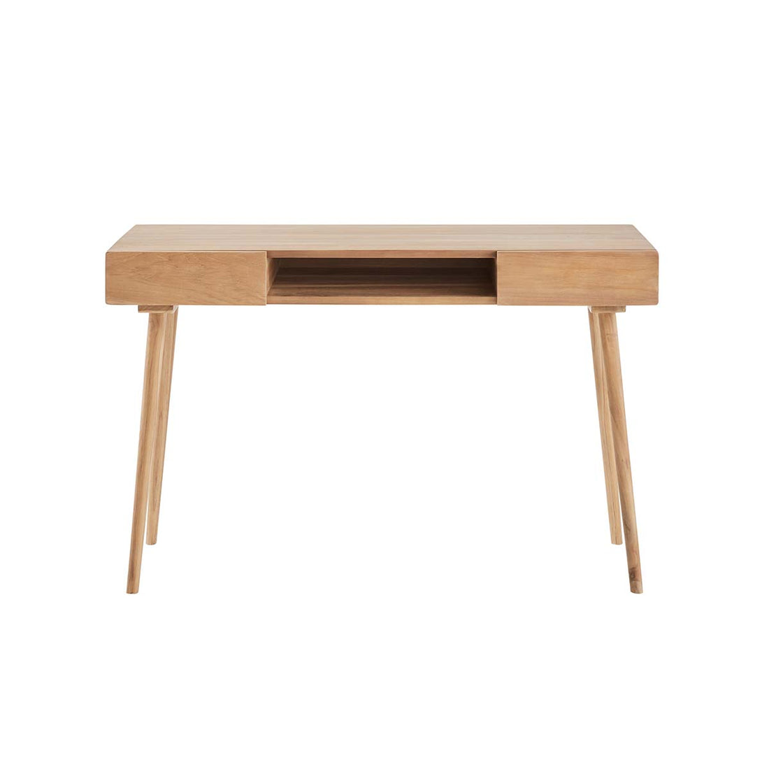 ISAURE - Escritorio de teca maciza de 120 cm
