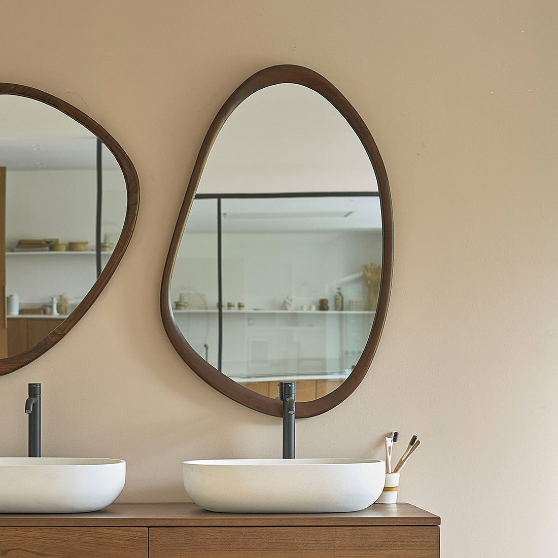 VINTAGE - Espejo de mindi macizo 90x60 cm