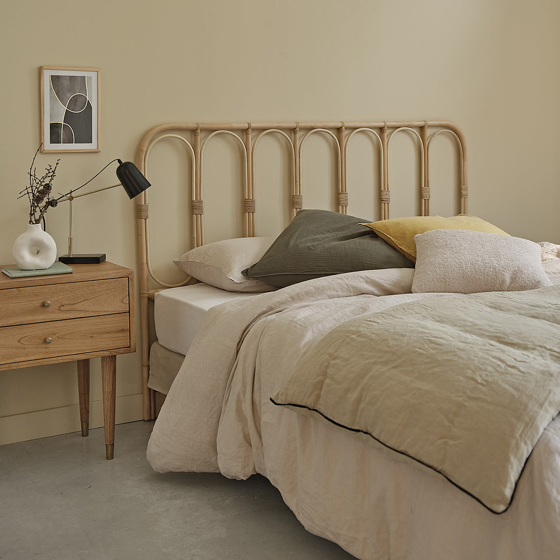 BOHO - Cabecero de ratán 160 cm