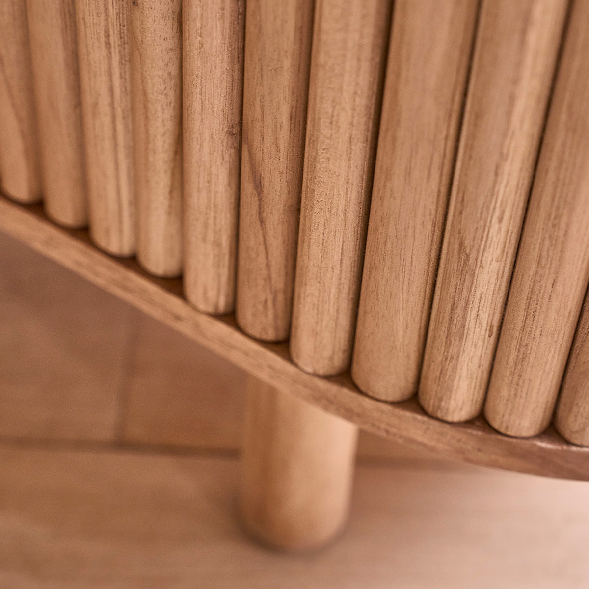 COLINE - Aparador de teca maciza de 160 cm