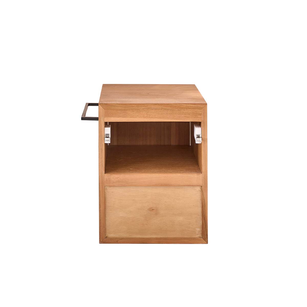 GUSTAVE - Lavabo suspendido de teca maciza 35 cm