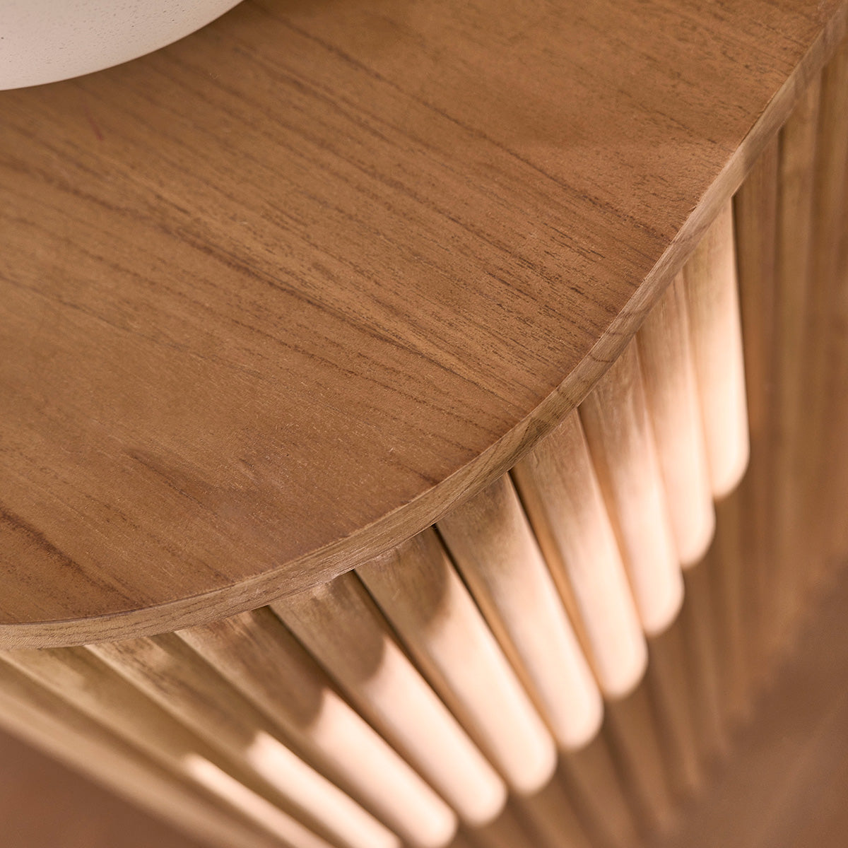 COLINE - Muebles para lavabo de teca maciza de 140 cm