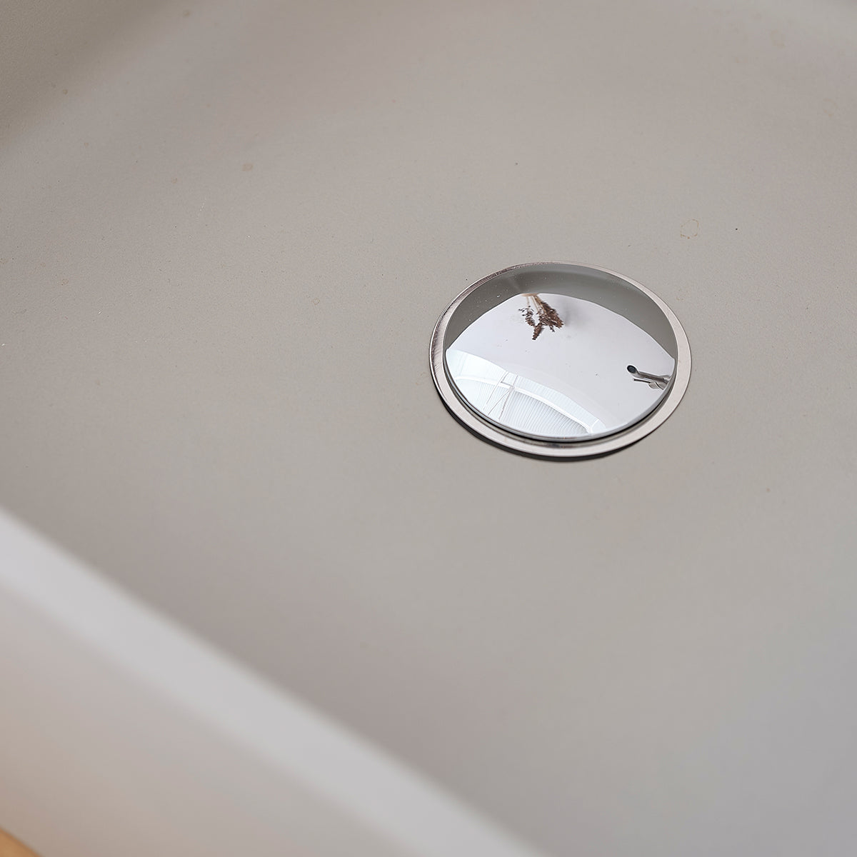 PURE - Lavabo de hormigón gris cuadrado 37 cm