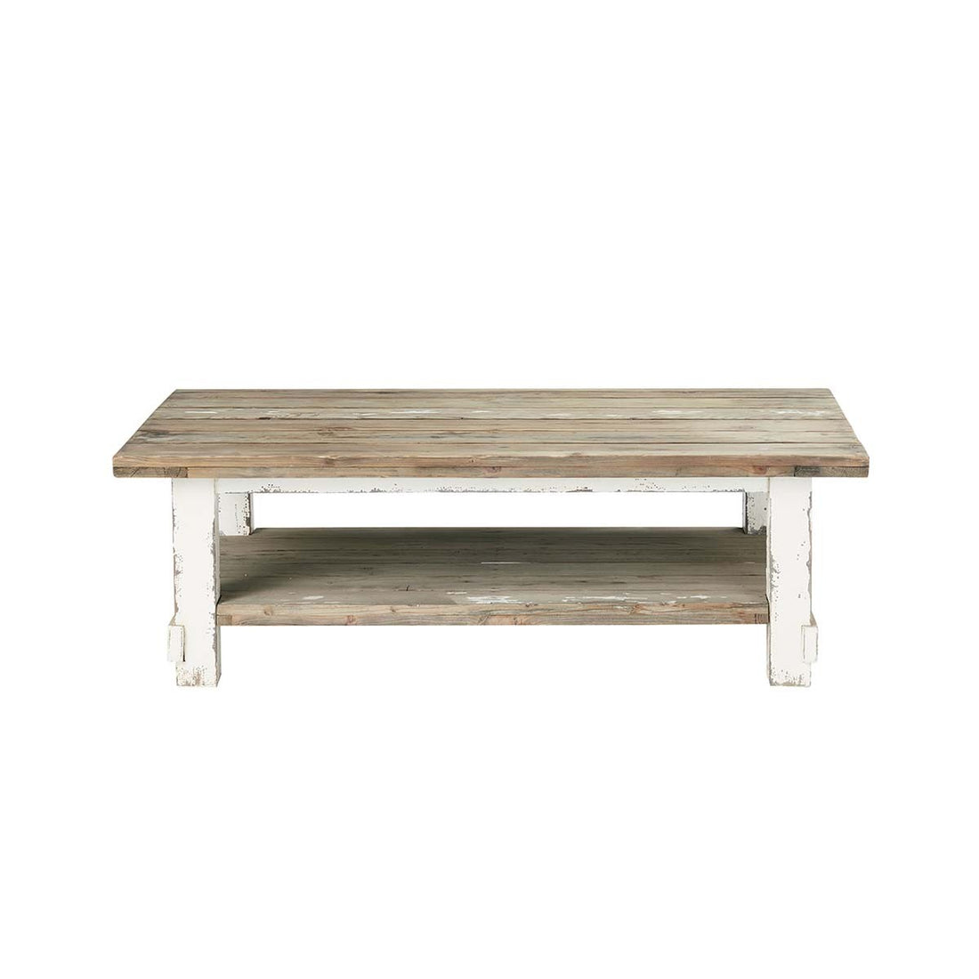 ATLANTIC - Mesa de centro de madera maciza reciclada 140 cm