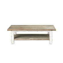 Mesa de centro de madera maciza reciclada 140 cm
