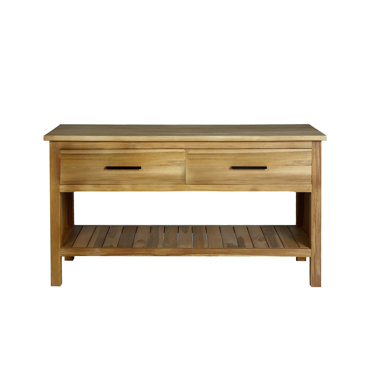 MARLI - Mueble de lavabo de teca maciza 135 cm