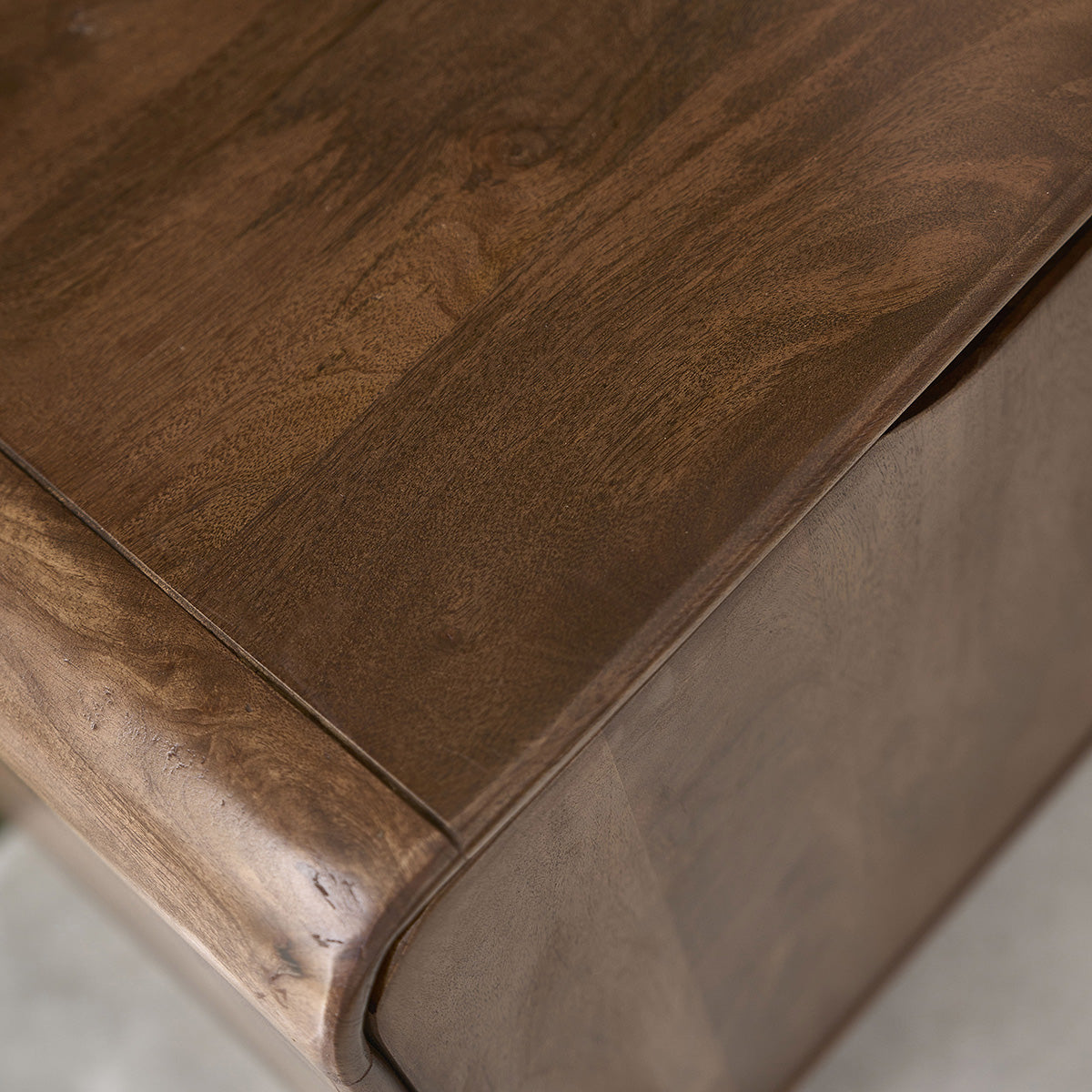 SOFIA - Mueble para la tele de madera maciza de mango, 160 cm