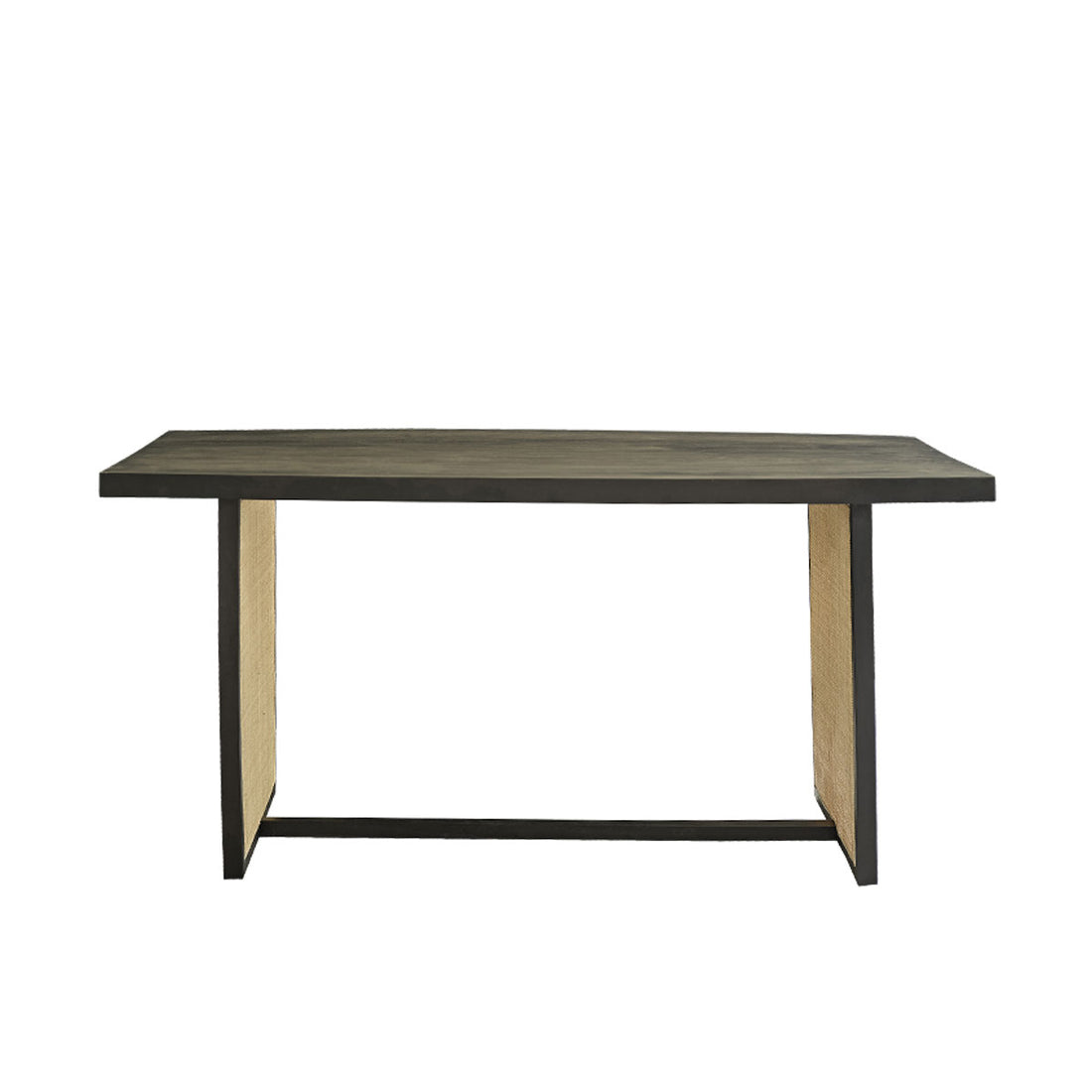 BLAISE - Mesa de mango macizo y rejilla para 6 pers.