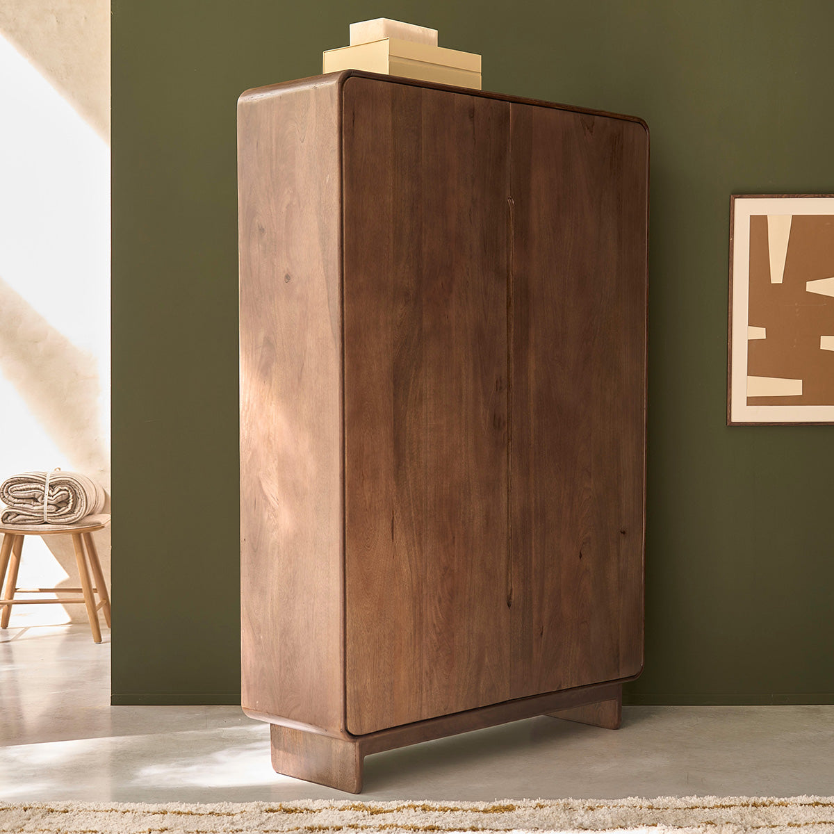 SOFIA - Armario de madera maciza de mango de 120 cm