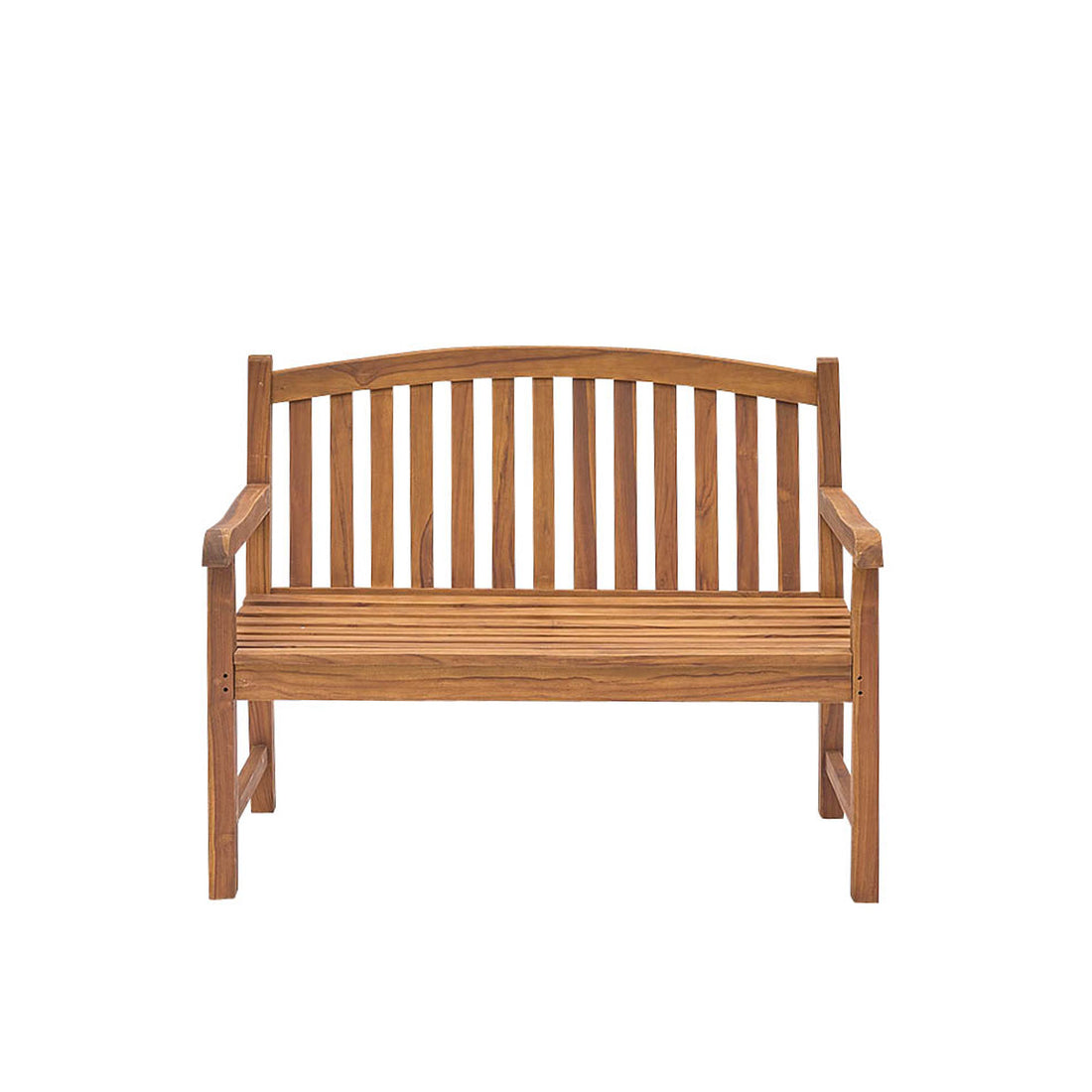 BALI - Banco de exterior de teca maciza aceitada de 120 cm