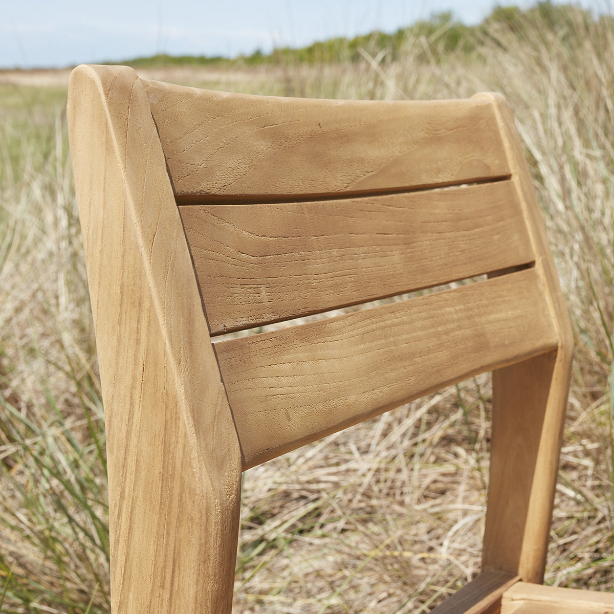 HORTENSE - Silla de exterior de teca maciza reciclada