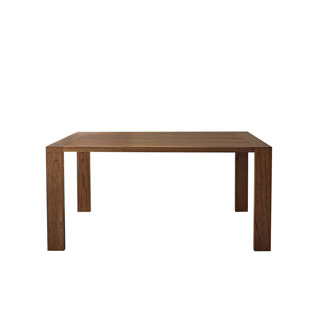 MILO - Mesa de mindi macizo acabado nogal 8 pers.