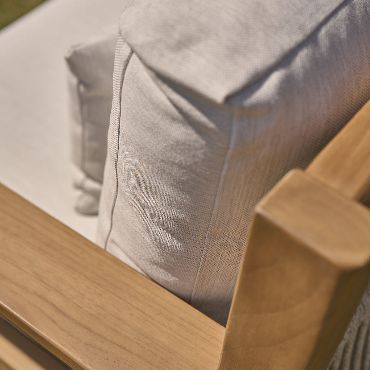 MAORA - Sofá de jardín de teca maciza