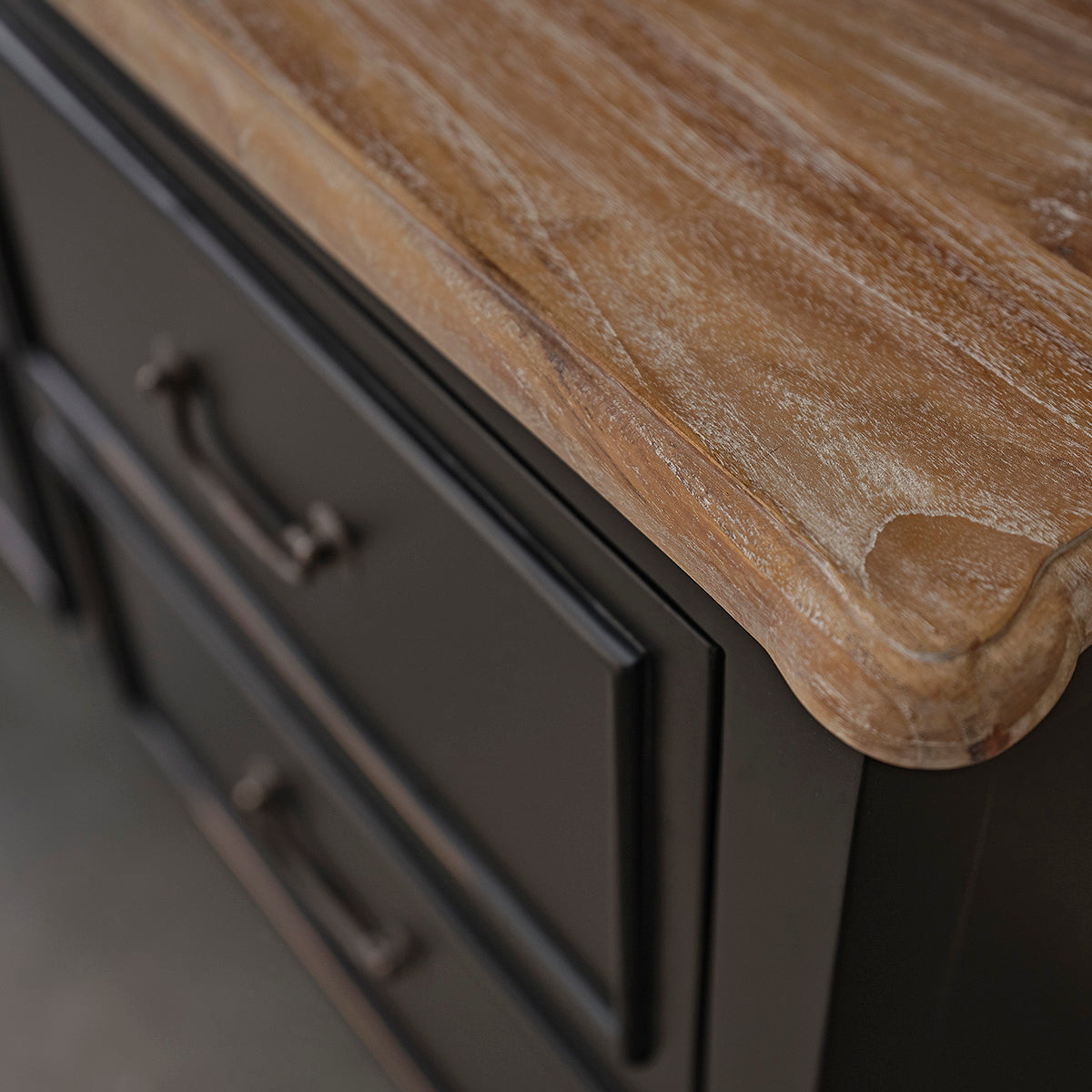 SOHO - Cómoda de caoba maciza de 120 cm