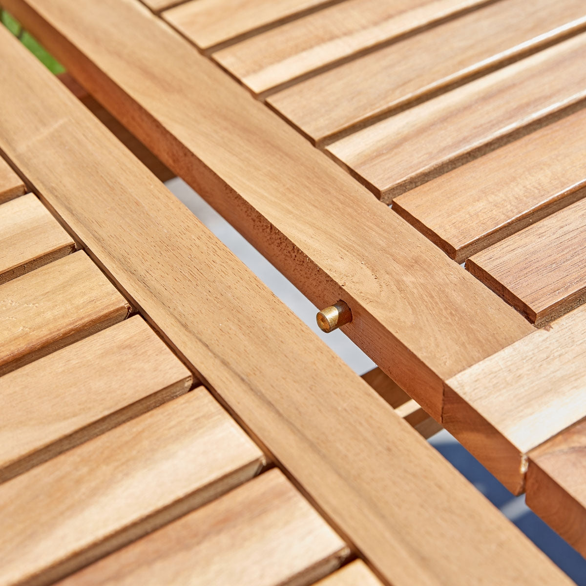 HANOÏ - Salón de exterior de acacia maciza y textileno gris para 6/8 pers.