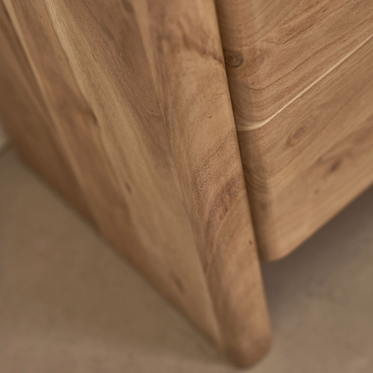 CALI - Aparador de acacia maciza de 80 cm
