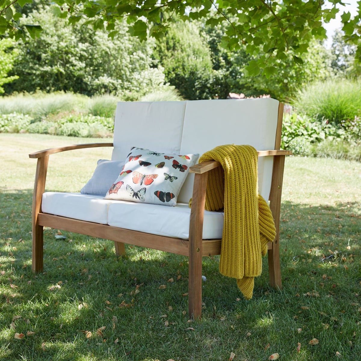 HANOÏ - Salón de exterior de acacia maciza para 4 pers.